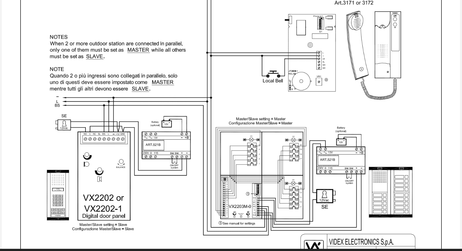Door entry intercom system reference image cropped from client material.